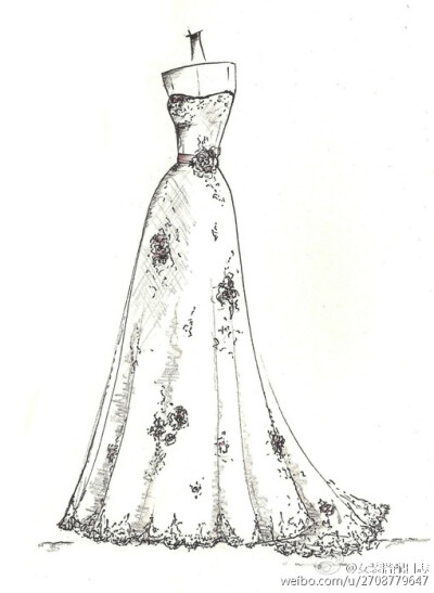 Wedding dress sketch~~美丽的嫁衣