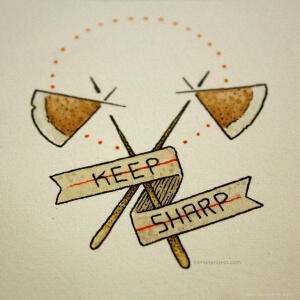 钢笔水彩插画欣赏---酷图编号1055216