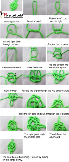 A tutorial on how to tie a plafond knot.