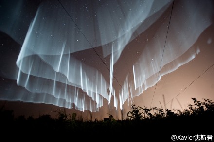 White Northern Lights in Finland