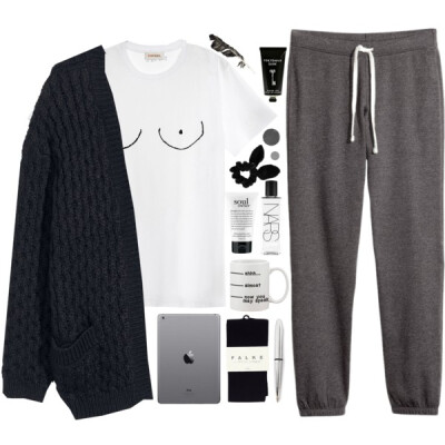 #cardigan #black #white #grey #mug #apple #socks #pen #feather #likes