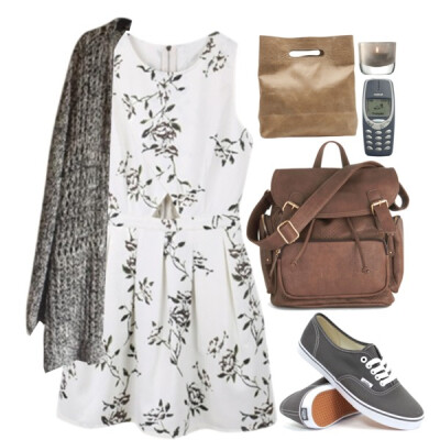 A fashion look from February 2015 featuring sleeveless dresses, summer tops and vans shoes. Browse and shop related looks.