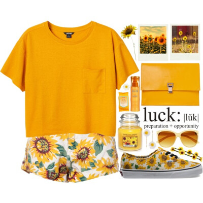 #sunflower #ootd #polyvore #polyvorecontest