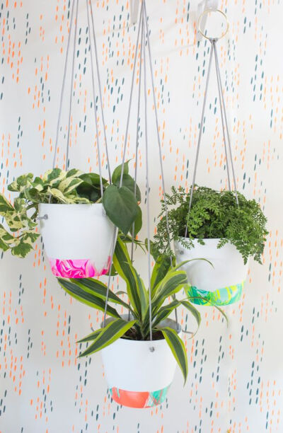 Marbled Hanging Planter DIY