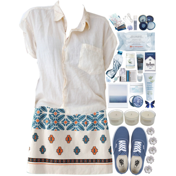 A fashion look from February 2015 featuring vans sneakers, blue wallet and sterling silver jewelry. Browse and shop related looks.