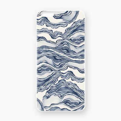日系和风复古文艺蓝色海浪 苹果6 5s iphone6plus 创意磨砂手机壳