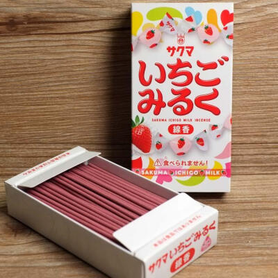 日本 佐久间 草莓牛奶糖味 线香香薰 小朋友般可爱的味道