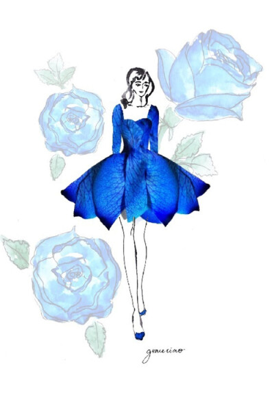 Blue rose inspired ballet dress for 313 Fall Campaign 