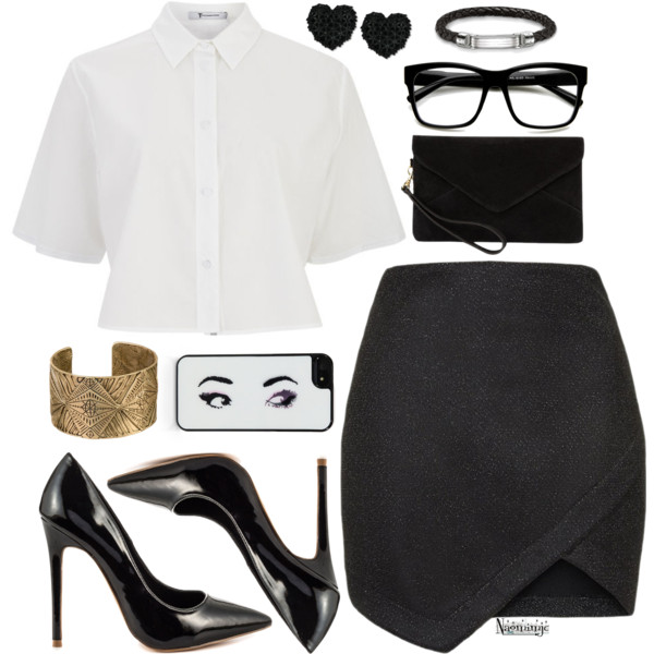 #fashion #fashionset #fashionsets #outfit #outfitonly #tops #tees #shirts #blouses #skirts #skirt #heels #shoes #cases #bag #clutch #bracelets #glasses #earrings #office #officewear #WorkWear