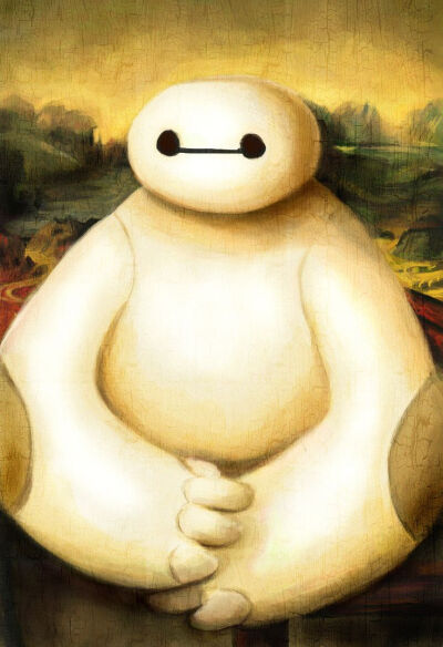 蒙娜丽白 ，哈哈