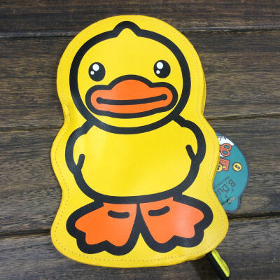 香港SEMK创意礼品b.duck小鸭子多功能包20cm卡包零钱包钥匙包