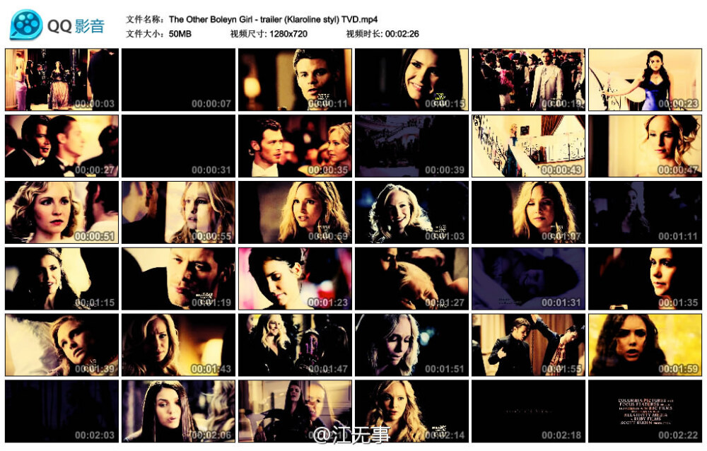 youtube上混了这么多天看到最有感觉的一个#klaroline# MV 构思剪辑都神了！ Klaus+Caroline+Elena = The Other Boleyn Girl 看这个连圣母都不恨了，只求把老K往死里虐去啊！http://vdisk.weibo.com/s/6tozM/1338987548