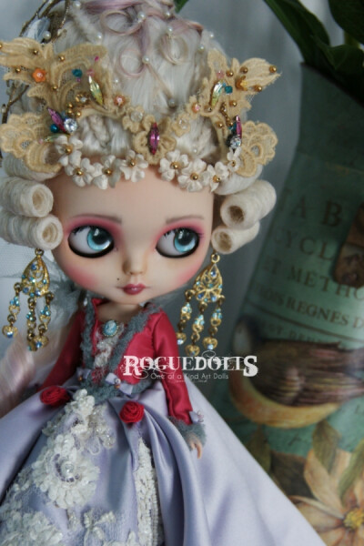 work in progress ooak blythe blythe Custom Commission finished: Marie Antoinette Masquerade by lilAegyo