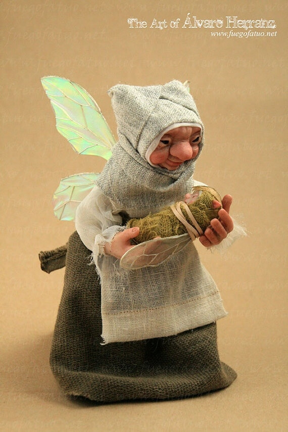 MADE TO ORDER Faery Godmother with baby ooak art by FuegoFatuo, €170.00 by stephanii