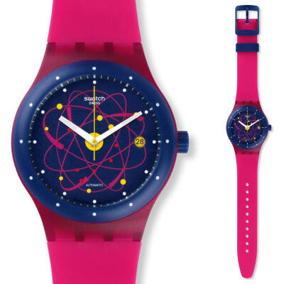 斯沃琪 Swatch 手表2015 星球机械表装置粉 SUTR401