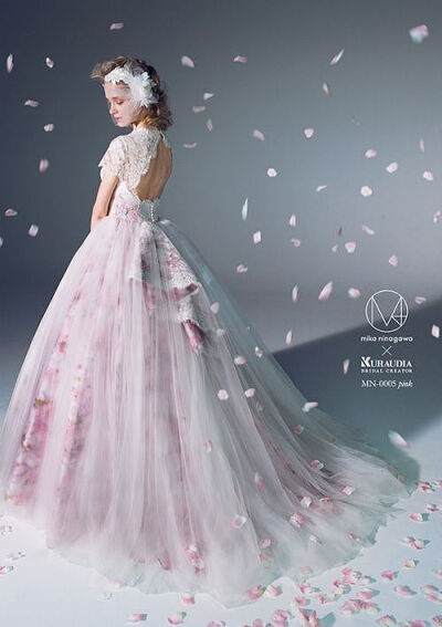2015M/mika ninagawa蜷川实花夏季婚纱 鲜花环绕的浪漫