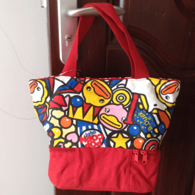 ！香港semk创意礼品b.duck小鸭子双层便当袋饭包饭盒袋餐袋