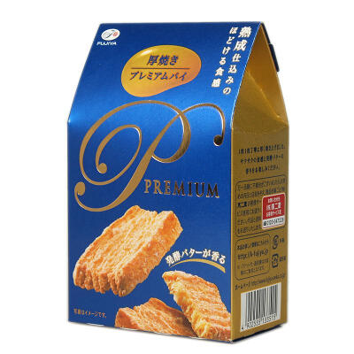 日本饼干点心 不二家 厚烧小麦发醇黄油千层酥饼干8枚65.6g3515