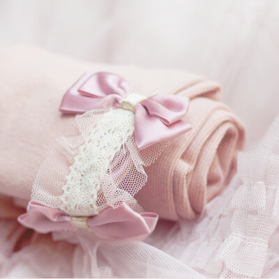 蝴蝶结全棉打底裤