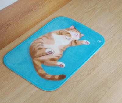 妙吉MEWJI独家原创 可爱猫咪动物地毯地垫脚垫生日礼物 款式多样