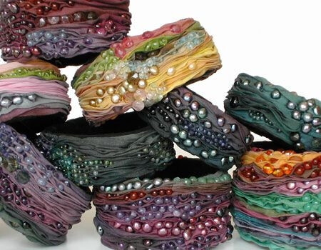 Bangles | Alyson G Designs. Silk and gemstones. by gordana.milic.58