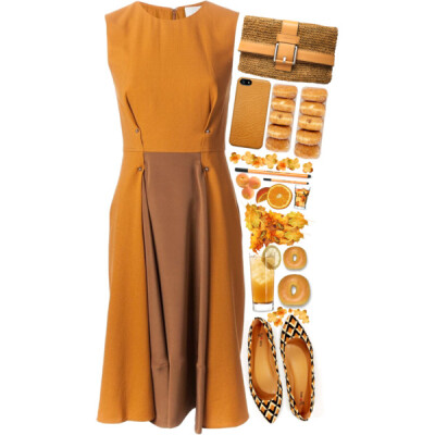 Song: The Rolling Stones - Satisfaction #orange #philliplim #michaelkors @polyvore-editorial @polyvore