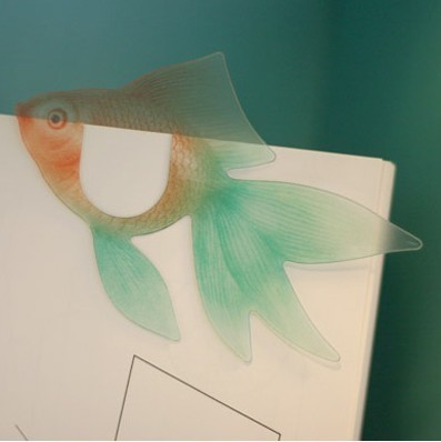 代购 现货_韩国进口可爱小金鱼书签 TTABLE-OFFICE Fish BOOKMARK