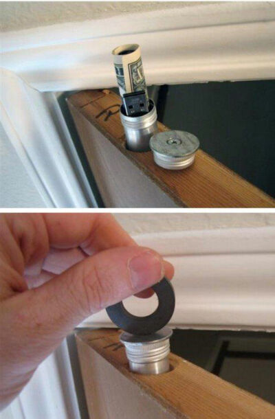 Stash Cash in the Door? - 15 Secret Hiding Places That Will Fool Even the Smartest Burglar