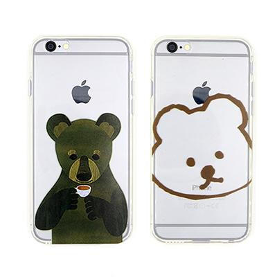 韩国可爱萌小熊iphone6手机壳全包软壳苹果5s 4.7寸保护套