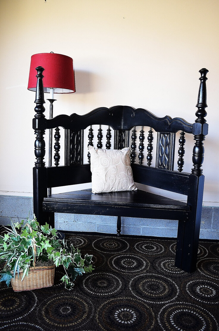 Repurposed Bench from a bed frame!