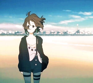 平泽唯,轻音少女,萌萌哒,可爱,动漫,动画,gif