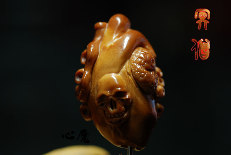 冥僧手制 橄榄核雕 心魔(需预订)