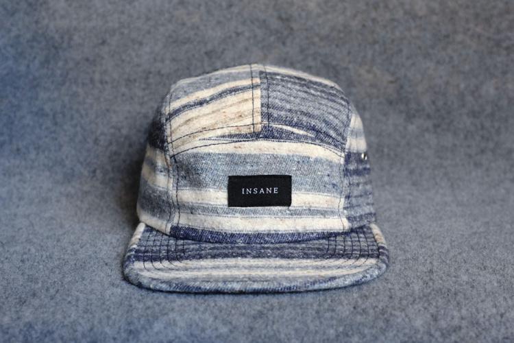 Loco INSANE STRIPE WOOLEN 5PANEL CAMP CAP 毛呢条纹露营帽