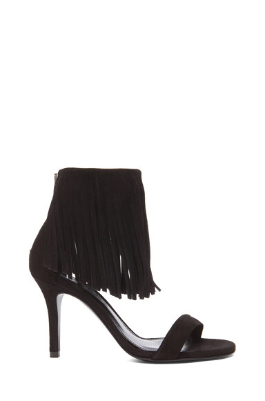 elysewalker los angeles Alex Suede Heels in Black Suede