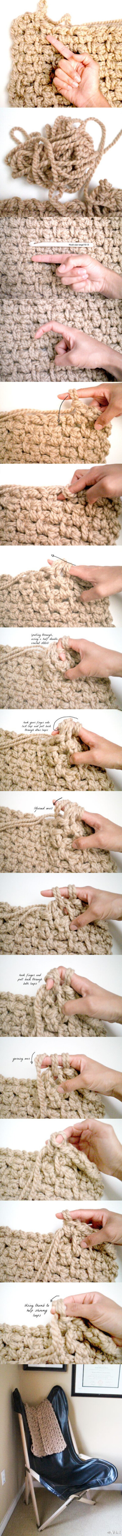 #Arm Knit# VS #Finger Crochet#手臂编织和手指编织，哈哈，哪个更有趣？