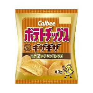 日本进口零食卡乐比calbee厚切浓郁鸡味薯片 60g