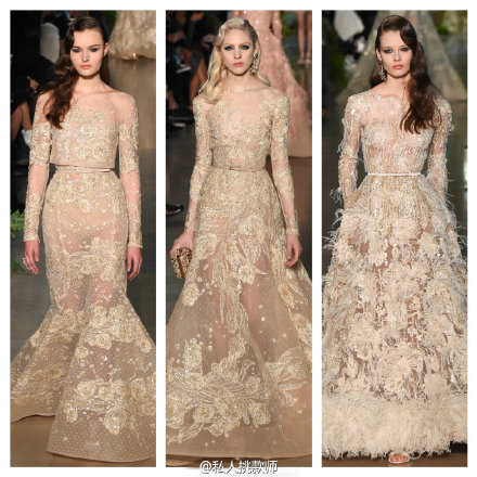 Elie Saab Spring 2015 Conture. 依旧各种仙！