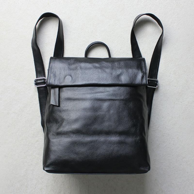 告密者 原创头层牛皮 日韩时尚双肩包书包真皮多功能手提单肩背包