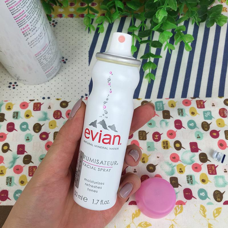 腻娃 Evian依云天然矿泉水喷雾50ml爽肤水 法国进口 补水保湿