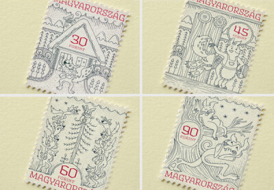Boglárka Nádi的民间故事主题邮票