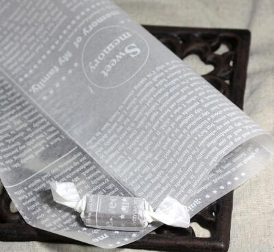 暖暖烘焙 糖纸 韩版烘焙包装 带图案油纸蜡纸糖果纸10张 多款