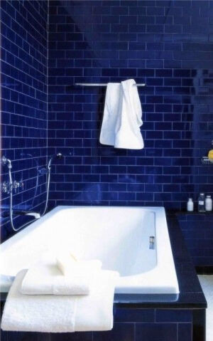 Blue Tiled Bathroom