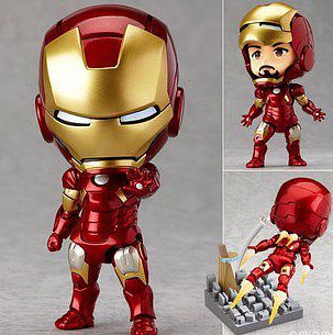 GSC Iron Man MARK7 Q版钢铁侠模型 公仔手办 复仇者联盟 可动284