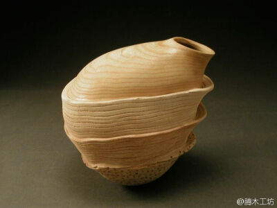 Woodturned Intarsia Sculpture - Heidi Rupprecht.