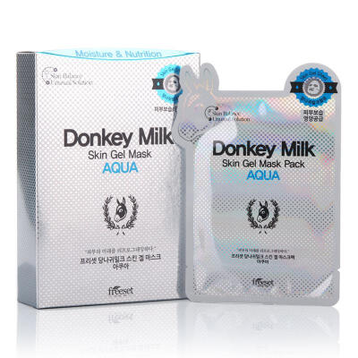 韩国Donkey Milk驴奶凝胶面膜盒装 10片装 面膜贴 美白补水