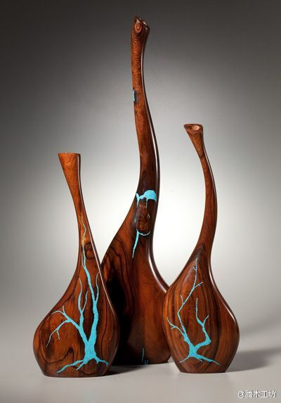 Wood（and resin）vesse by George Watkis.