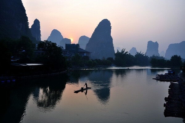 【美丽的中国】阳朔，日出。