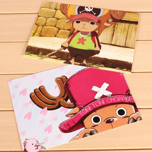 满28创意卡通动漫明信片可爱乔巴明信片一套2张入