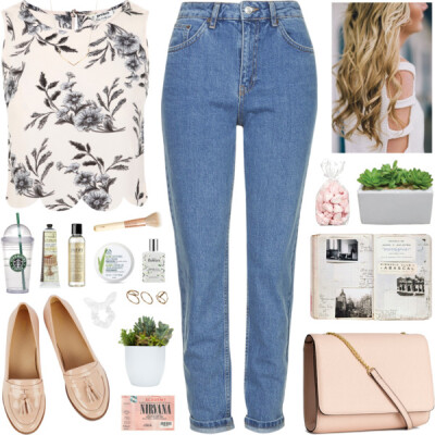 #springfashion #floralprint #pink #neutral #jeans #casualoutfit #simpleoutfit #chic