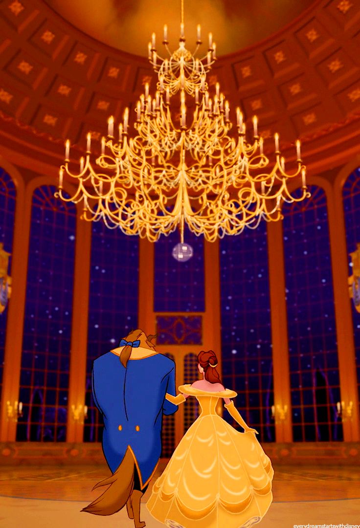 Belle and Beast entering the ballroom....i guess i'm recomposing my stickerbook of Beauty and the Beast